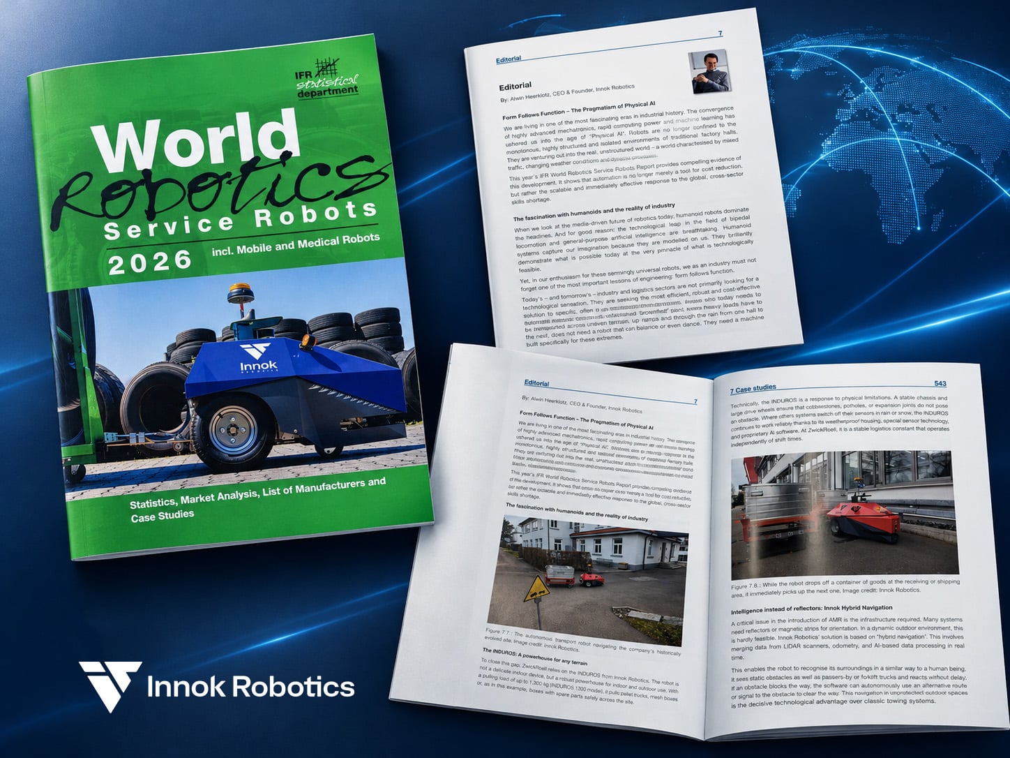 Innok Robotics auf dem Cover des IFR Service Robotics Report 2026