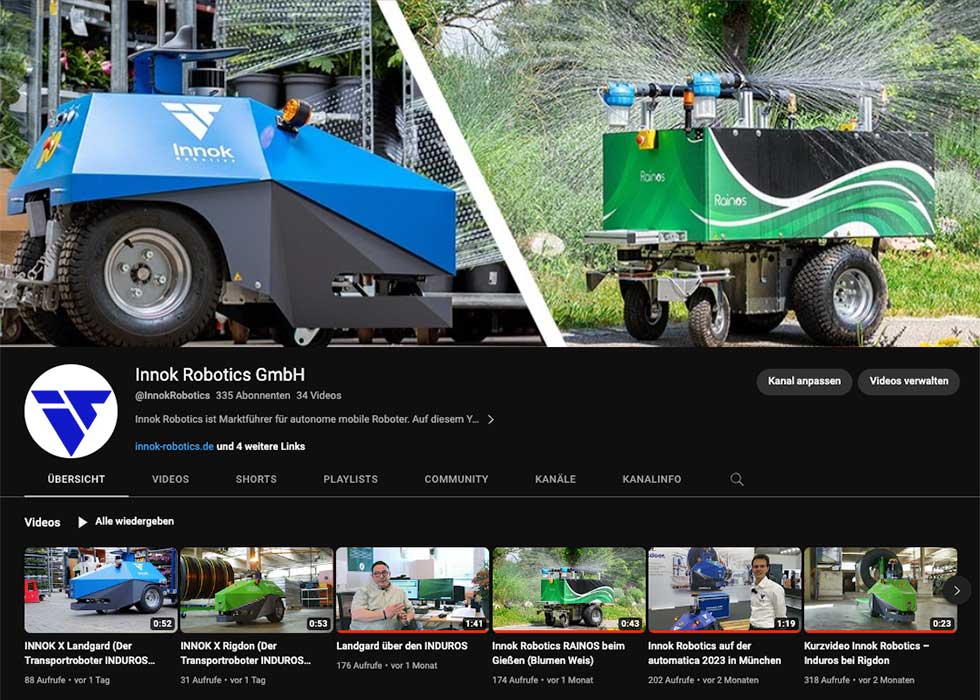 Videos that inspire & inform - The new Innok Robotics YouTube channel