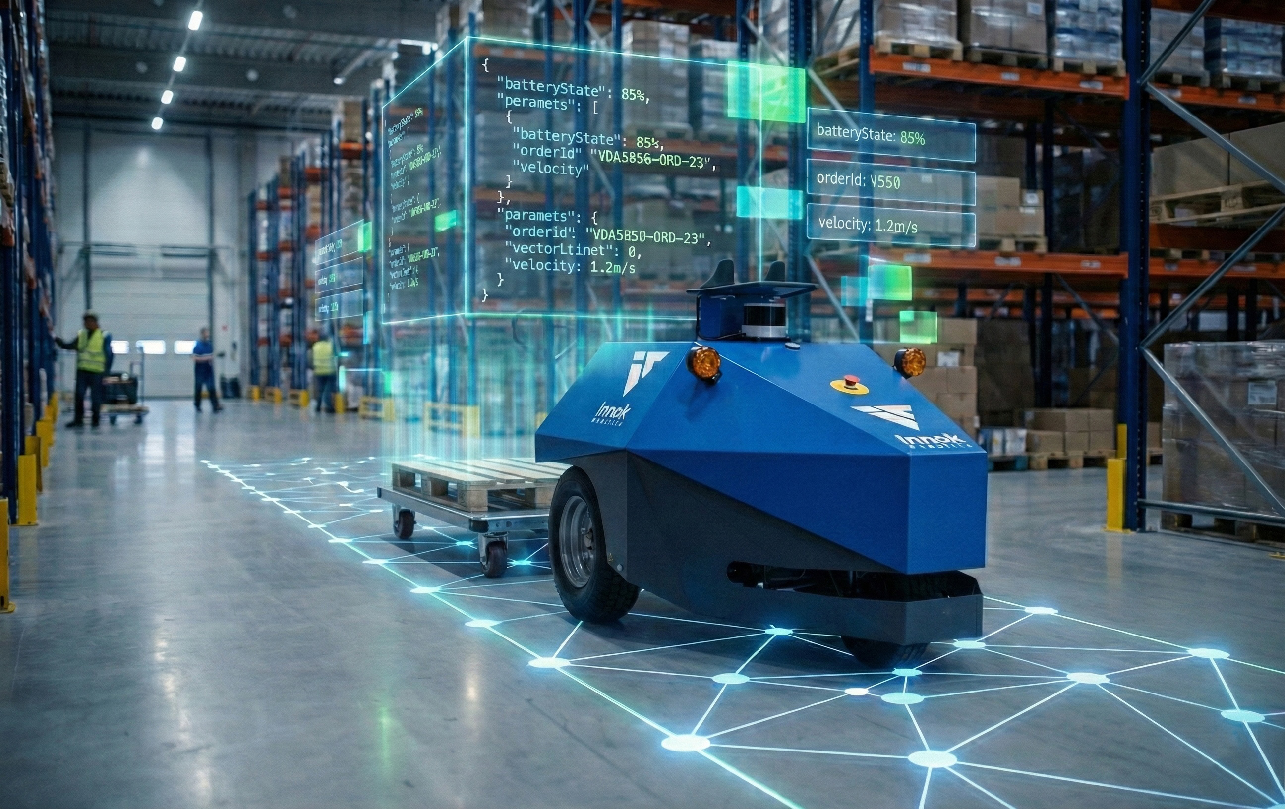 VDA 5050: Standardized interface for AGVs, AMRs, and master control systems